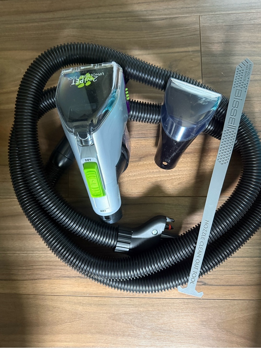 Bissell White and Green Handheld Spot Cleaning Attachment with Hose